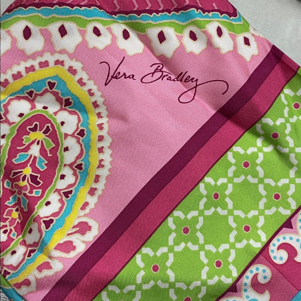 Vera Bradley Capri melon silk scarf